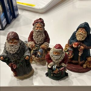 Signed June McKenna Santa figurine collection